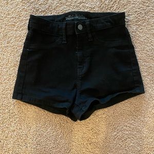 Black high waisted shorts